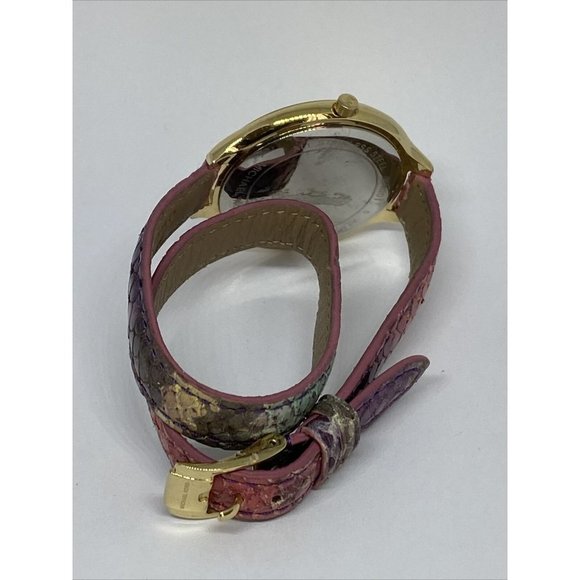 Michael Kors MK2390 Women's Pink Leather Analog Go - Picture 10 of 12